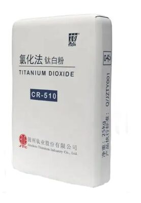 CR-510 कोटिंग्स और प्लास्टिक के लिए उच्च टिंटिंग स्ट्रेंथ और नीले रंग के साथ रूटाइल क्लोराइड प्रक्रिया टाइटेनियम डाइऑक्साइड