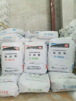 R5566 प्लास्टिक रूटाइल सल्फेट प्रक्रिया टाइटेनियम डाइऑक्साइड व्हाइट पाउडर: